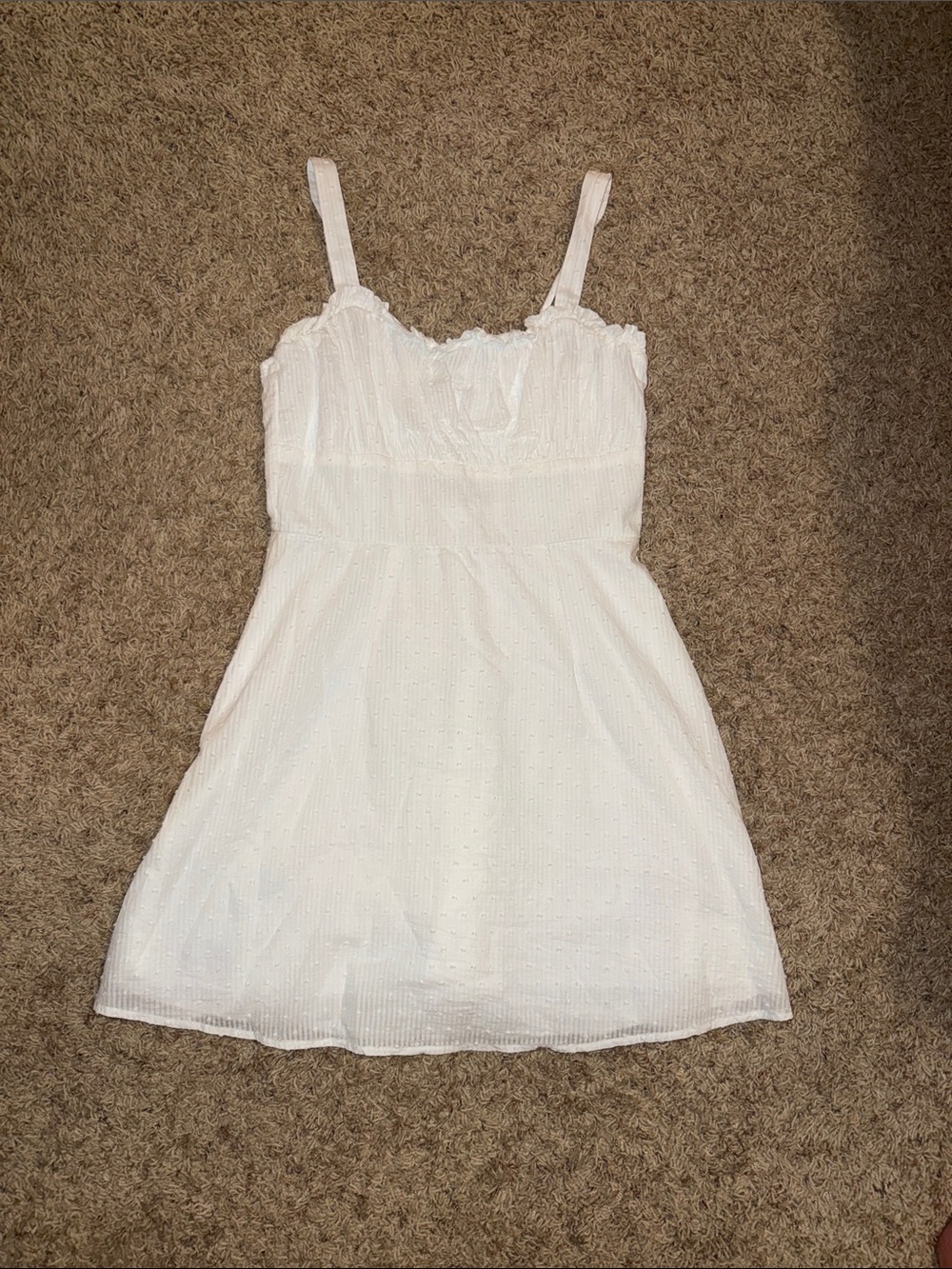 Blue Rain White Eyelet Camisole Slip Dress